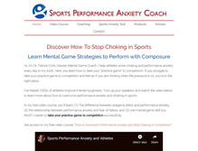 Tablet Screenshot of performanceanxietysports.com